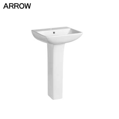 Cheap price modern wash basin with pedestal sanitary ware ceramic bathroom sink wash basin pedestal